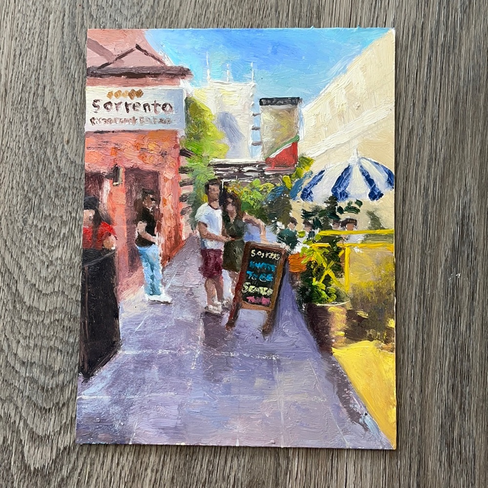 Oil painting-little Italy